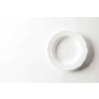 Conjunto de 24 Pratos de Jantar Design em Porcelana Branca Ondulada - Armanda Viadurini