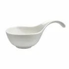 Serviço de Aperitivos Pratos Modernos de Porcelana Branca de 12 Peças - Nalah Viadurini