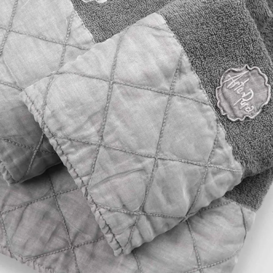 Serviço de toalhas de rosto e convidados e toalha felpuda com decoração de luxo - Hassim Viadurini