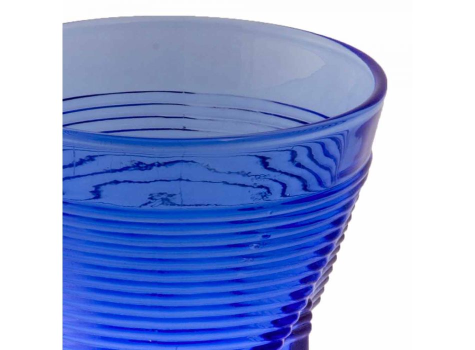 Copos de água de vidro colorido conjunto 6 peças Design especial - Sarabi Viadurini