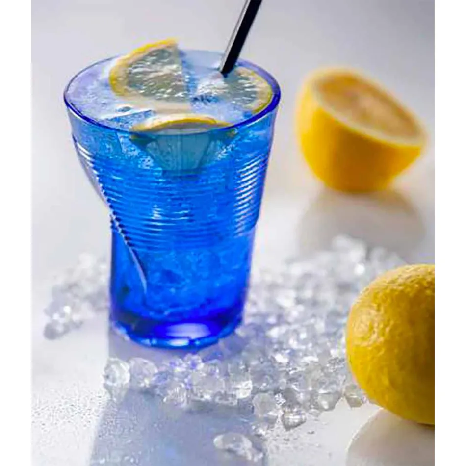 Copos de água de vidro colorido conjunto 6 peças Design especial - Sarabi Viadurini