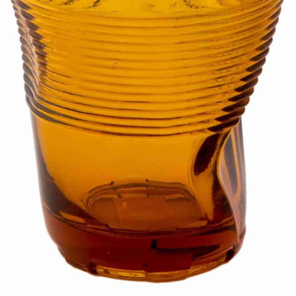 Copos de água de vidro colorido conjunto 6 peças Design especial - Sarabi Viadurini