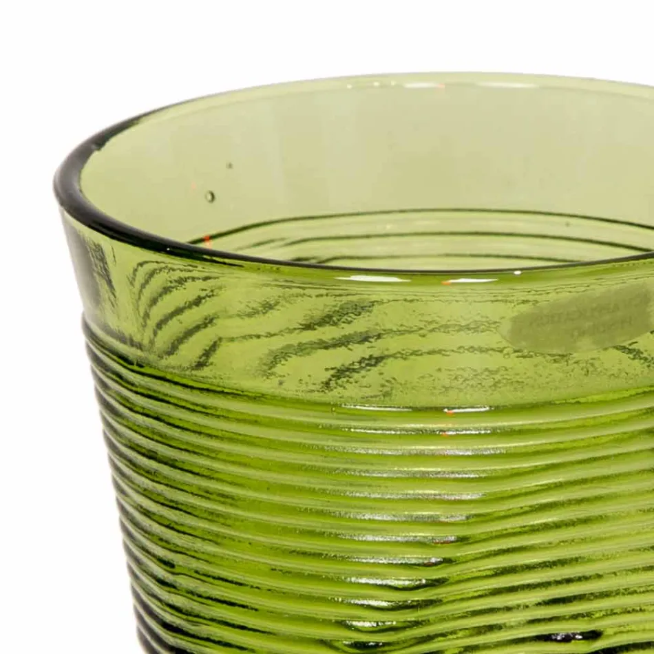 Copos de água de vidro colorido conjunto 6 peças Design especial - Sarabi Viadurini