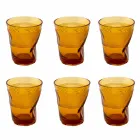 Copos de água de vidro colorido conjunto 6 peças Design especial - Sarabi Viadurini