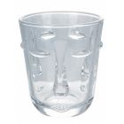 Conjunto de copos de água em decoração de vidro e rosto 3 acabamentos 12 unidades - facial Viadurini