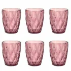 Copos de Água de Vidro Colorido Conjunto de 6 Peças Design Moderno - Timon Viadurini