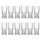 Serviço de Copos Highball em Decoração Eco Crystal Audace 12 Peças - Ritmo Viadurini