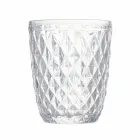 Conjunto de vidro em vidro colorido e esculpido Água 12 peças - Brillo Viadurini