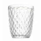 Conjunto de vidro em vidro colorido e esculpido Água 12 peças - Brillo Viadurini