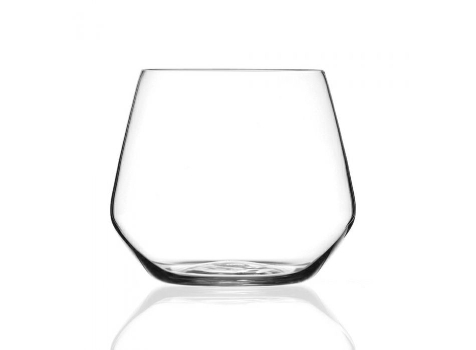Conjunto de copos de água em Eco Crystal Minimal Design 12 unidades - Etera Viadurini