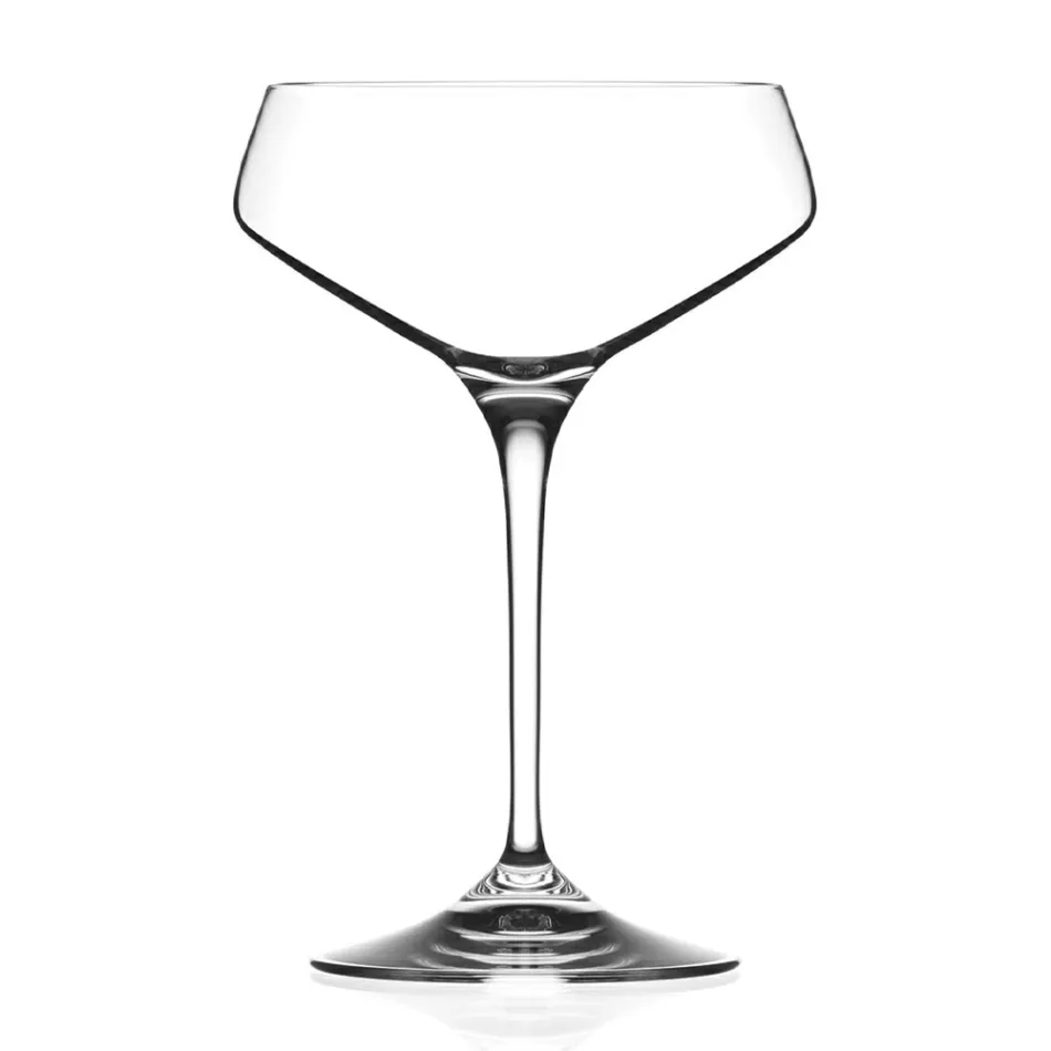 Conjunto de taças de champanhe de cristal ecológico italiano 12 unidades - Etera Viadurini