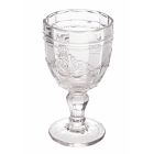 Conjunto de Cálice para Vinho em Vidro Transparente com Arabescato Decor 12 Unidades - Parafuso Viadurini