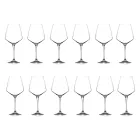 Conjunto de taças de vinho tinto ou branco Eco Crystal mínimo 12 unidades - Etera Viadurini