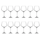 Conjunto de taças de vinho tinto ou branco Eco Crystal mínimo 12 unidades - Etera Viadurini