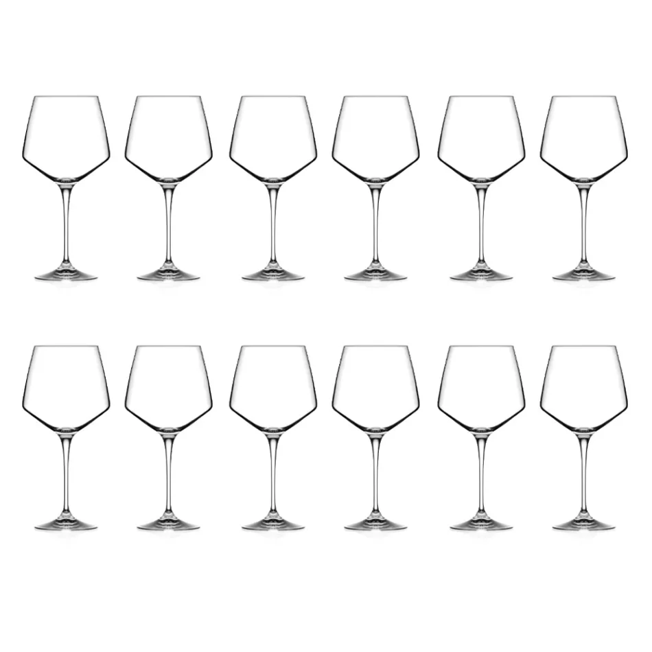 Conjunto de taças de vinho tinto ou branco Eco Crystal mínimo 12 unidades - Etera Viadurini