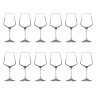 Conjunto de taças de vinho tinto ou branco Eco Crystal mínimo 12 unidades - Etera Viadurini