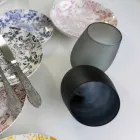 Conjunto de taças de vinho tinto ou branco em vidro colorido, 12 peças - borda Viadurini