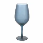 Conjunto de taças de vinho tinto ou branco em vidro colorido, 12 peças - borda Viadurini