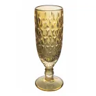 Conjunto de cálice de flauta em vidro colorido e decorações diferentes - 12 peças - mistura Viadurini