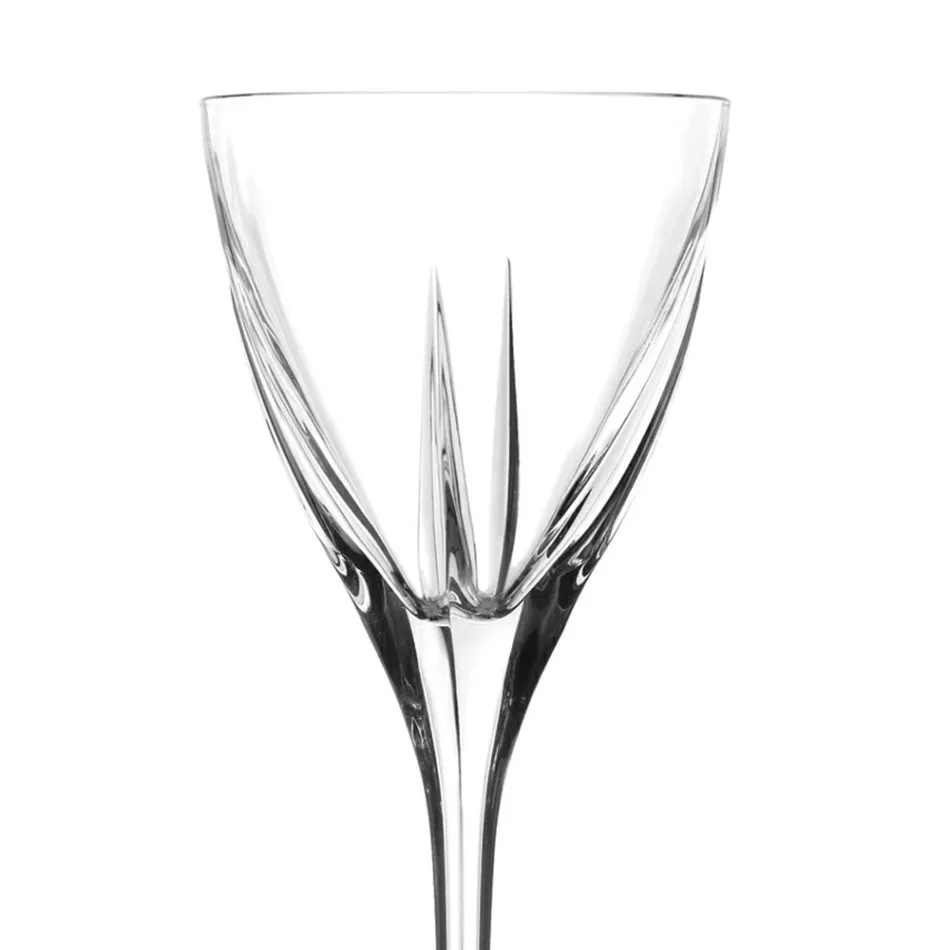 Conjunto de taças de vinho de cristal Eco colorido ou transparente 12 unidades - amálgama Viadurini