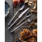 Conjunto completo de talheres de aço com 24 peças de design feito na Itália - complicado Viadurini