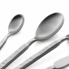 Conjunto completo de talheres de aço com 24 peças de design feito na Itália - complicado Viadurini