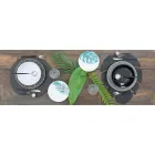 Serviço completo de talheres em aço preto Design moderno 24 peças - Calamo Viadurini