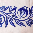 Serviço de café da manhã de linho com peça única artesanal - Marcas Viadurini