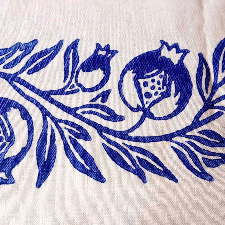 Serviço de café da manhã de linho com peça única artesanal - Marcas Viadurini