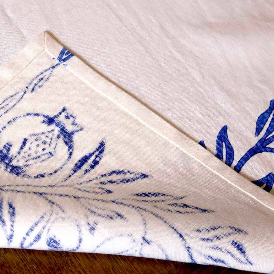 Serviço de café da manhã de linho com peça única artesanal - Marcas Viadurini