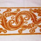 Serviço de café da manhã de linho com peça única artesanal - Marcas Viadurini