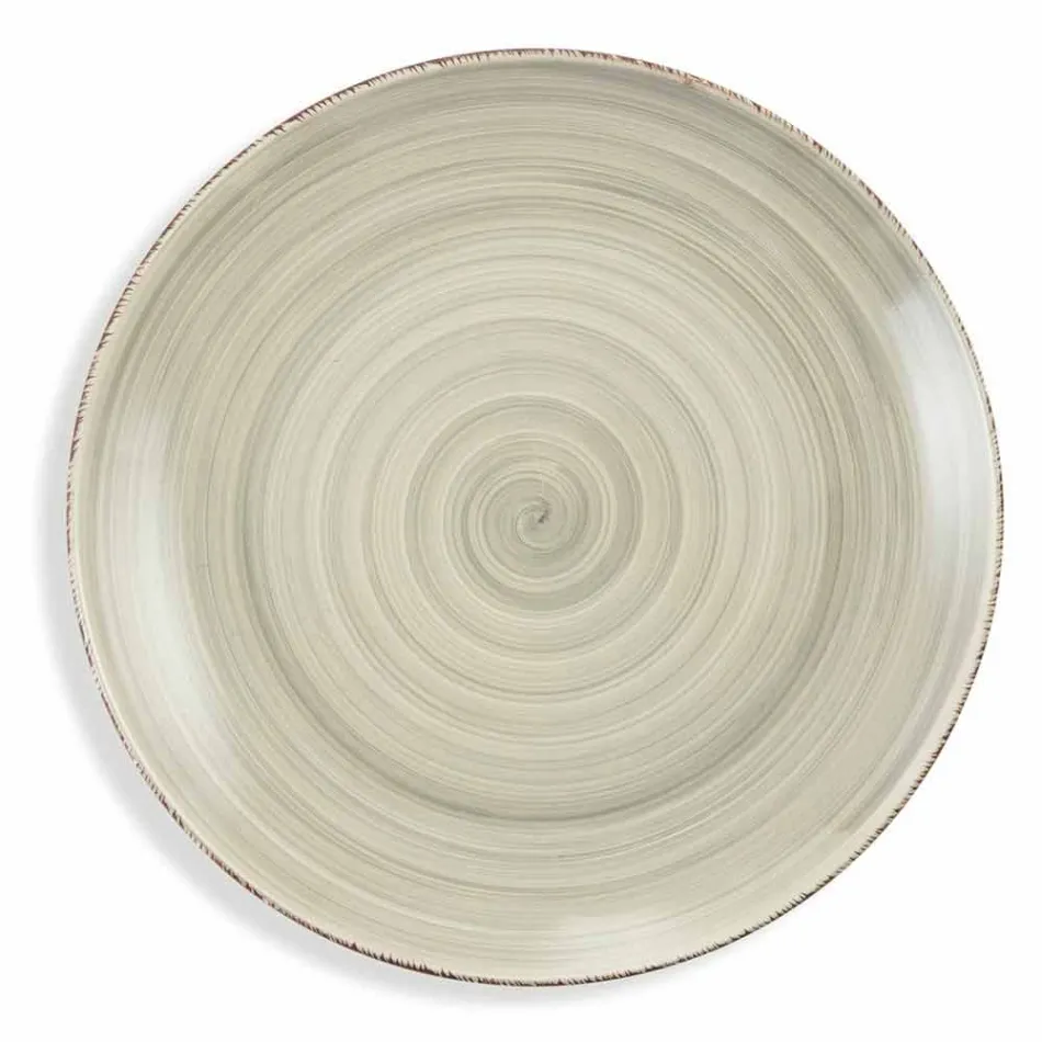 Talheres com Pratos Coloridos 18 Peças em Grés Moderno - Abruzzo Viadurini