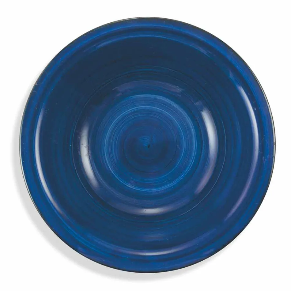 Talheres com Pratos Coloridos 18 Peças em Grés Moderno - Abruzzo Viadurini