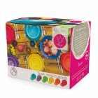 Talheres com Pratos Coloridos 18 Peças em Grés Moderno - Abruzzo Viadurini