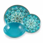 Conjunto de Talheres de Porcelana de Cor Azul 18 Peças - Eivissa Viadurini