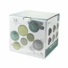 Jogo de Louça Pratos Coloridos Completos Design de 18 Peças - Osteria Viadurini