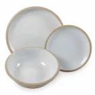 Jogo de Louça Pratos Coloridos Completos Design de 18 Peças - Osteria Viadurini