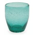 Conjunto de 12 copos de água em vidro soprado colorido - Guerrero