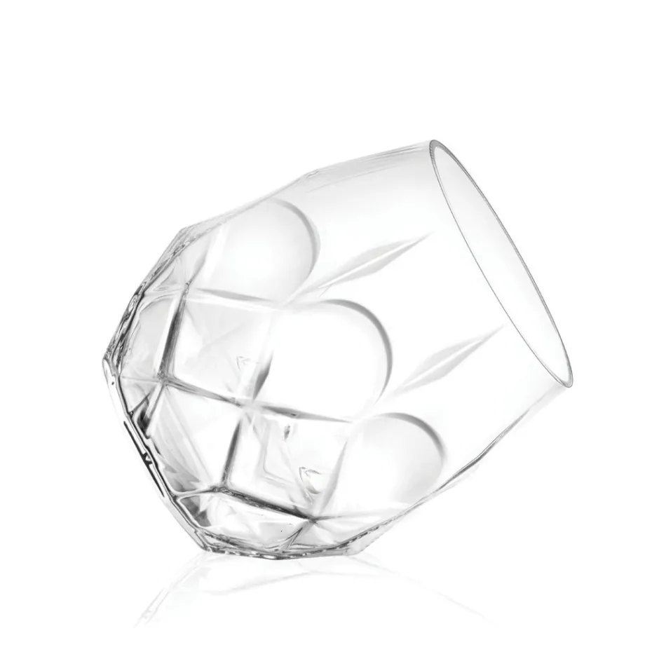 Copos de Cristal Ecológico Decorado Serviço 12 Peças - Bromeo Viadurini