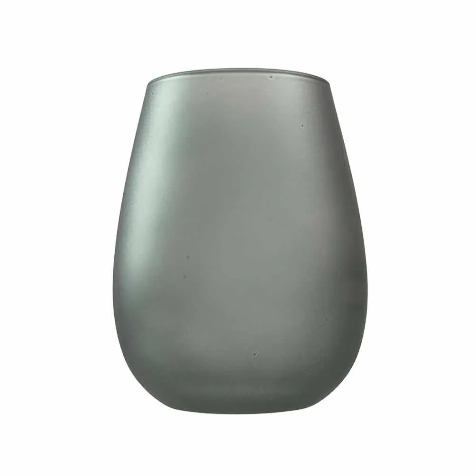 Conjunto moderno de copos de água de vidro colorido, 12 peças - aro Viadurini