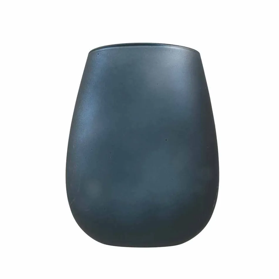 Conjunto moderno de copos de água de vidro colorido, 12 peças - aro Viadurini