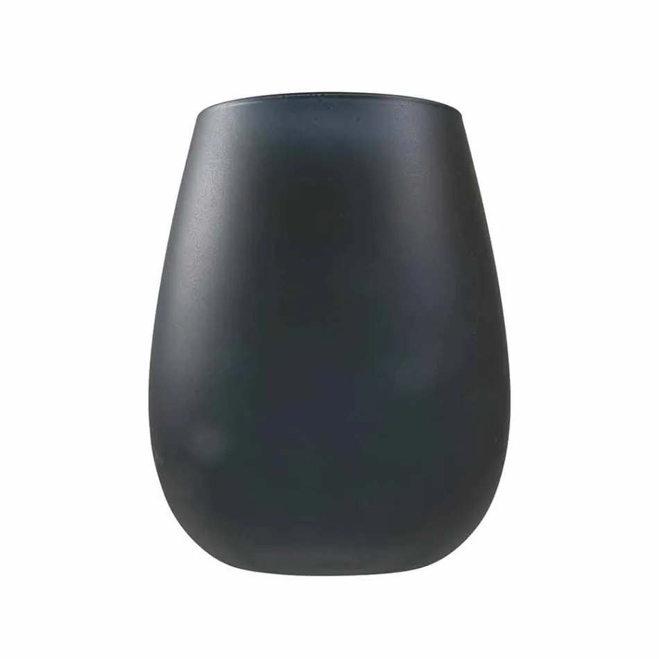 Conjunto moderno de copos de água de vidro colorido, 12 peças - aro Viadurini