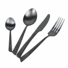 Conjunto de talheres de 24 peças Flat Black Steel ou Copper Design - Antozoi Viadurini
