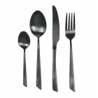Conjunto de talheres de 24 peças Flat Black Steel ou Copper Design - Antozoi Viadurini