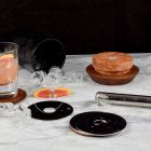 Acessórios para aperitivos para serviço de coquetéis em mármore, madeira, aço - Norman Viadurini