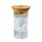 Acessórios para aperitivos para serviço de coquetéis em mármore, madeira, aço - Norman Viadurini