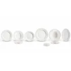 Conjunto de 27 pratos elegantes de porcelana branca - Gimignano Viadurini