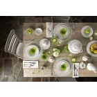 Conjunto de 27 pratos elegantes de porcelana branca - Gimignano Viadurini