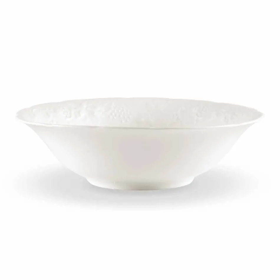 Conjunto de 27 pratos elegantes de porcelana branca - Gimignano Viadurini