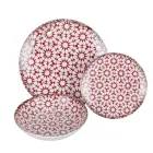 Serviço de Jantar em Porcelana de 18 Peças em 2 Acabamentos Diferentes - Jamais Viadurini